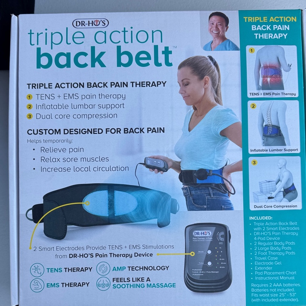 Triple Action Back Belt - Blue